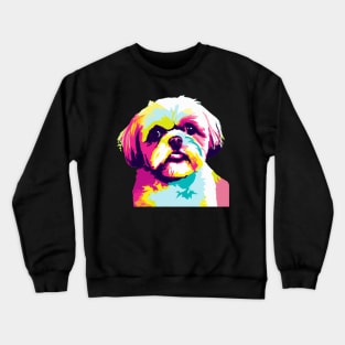 Shih Tzu Pop Art - Dog Lover Gifts Crewneck Sweatshirt